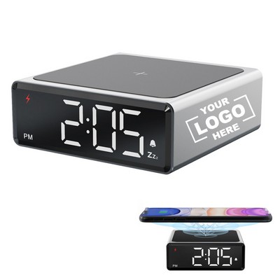 Digital Alarm Clock With Wireless Charging