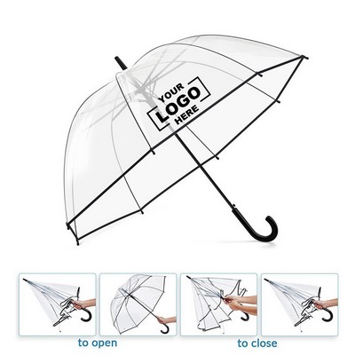 Clear Bubble Wind And Rain Protection Umbrella, The Arched Transparent Umbrella