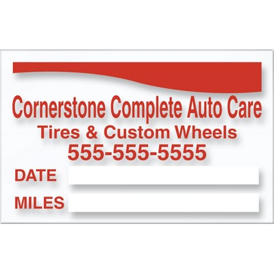 Service Reminder Sticker - Low Tac (1 3/4" x 2 3/4")