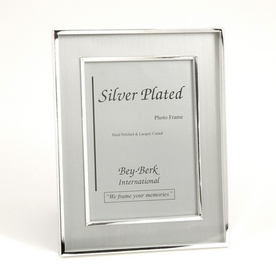 Brushed Silver Picture Frame (4"x6")