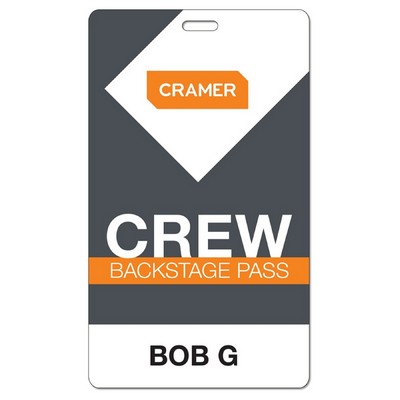 Event Badge, (3.5" x 5.875")