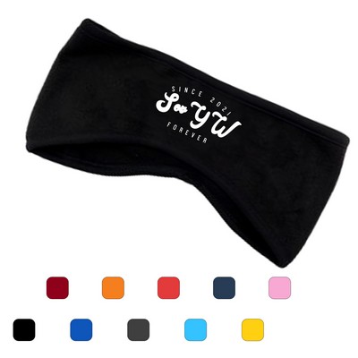 Warm Stretch Fleece Headband with Heat Transfer