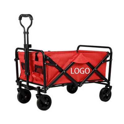 Collapsible Sturdy Steel Frame Garden Wagon (33.46"x 19.68")