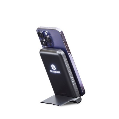 Elara, 10,000 mAh MagSafe Light-Up Power Bank with Folding Stand