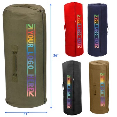 Canvas Zipper Duffle Bag