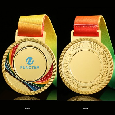 2.56 Inches Gold Medal Winner Award Medal Golden Prizes for Champion