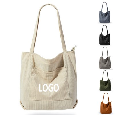 Fashion Corduroy Canvas Handbag