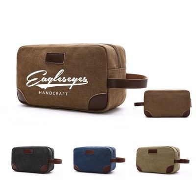 Canvas Travel Toiletry Bag