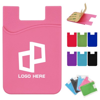 Silicone Cell Phone Wallet Cash Holder