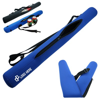 Six Cans Neoprene Tube Cooler W/ Dual Handles