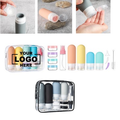Leak Proof Travel Silicone Squeeze Bottles Set