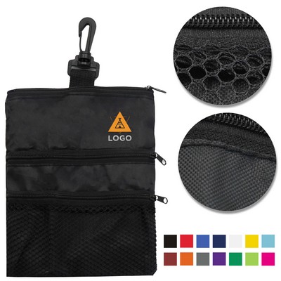 MOQ 100 Golf Ball Bag With Clip