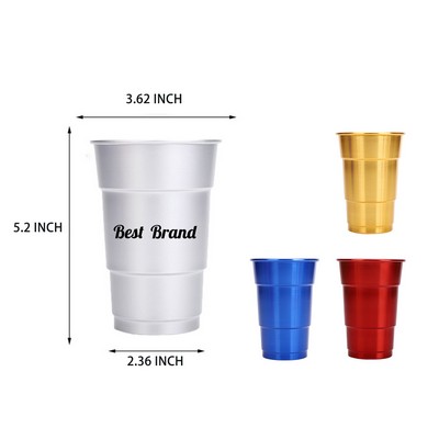 16 Oz Eco-Friendly Aluminum Reusable Cup