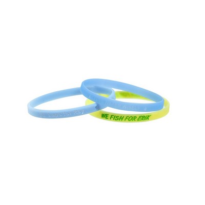 1/4" Rush Glow-in-the-Dark Silicone Wristband