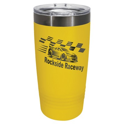 PC 20 oz. Yellow/Ghost Black ION-Plated Ringneck Tumbler