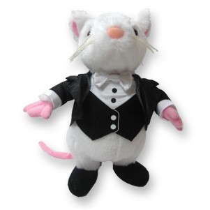 Custom Plush Standing Tuxedo Mouse
