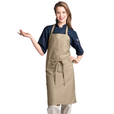 Khaki Long Bib Apron
