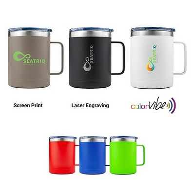 14 Oz. SipTek™ Powder Coated Vacuum Handle Mug