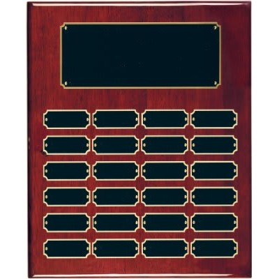 24 Plate Rosewood Piano Finish Completed Perpetual Plaque