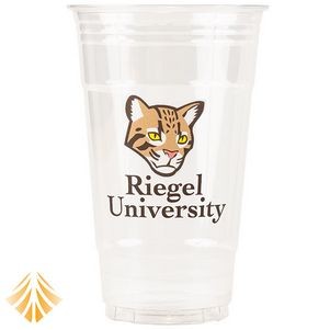 24oz Custom Printed Clear Plastic PET Cups PRO