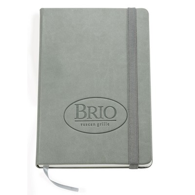 Fiore Light Gray Hard Cover Journal 8.5" x 5.5"