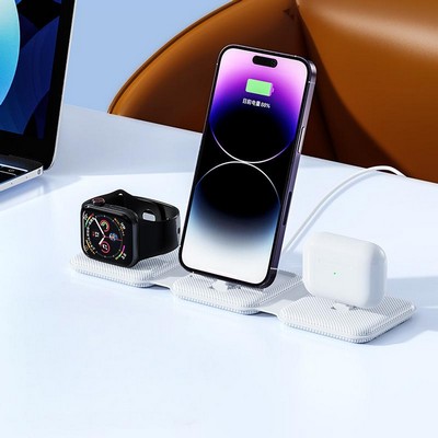 3-In-1 Foldable Wireless Charging Dock