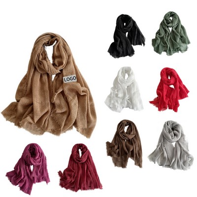 Cotton Linen Gauze Scaves
