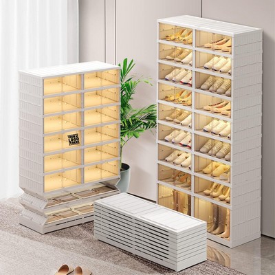9-Tier Foldable Shoe Rack Organizer