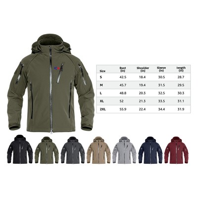 Men's Ops Military Water Resistant Windproof Jacket