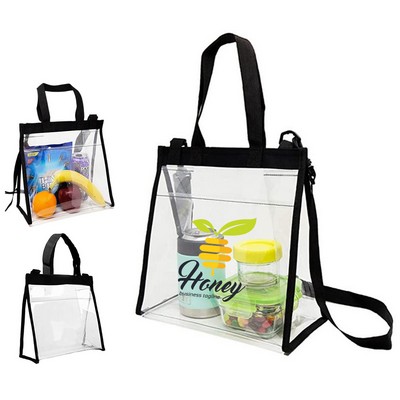 Clear Cross-Body Lunch Bag