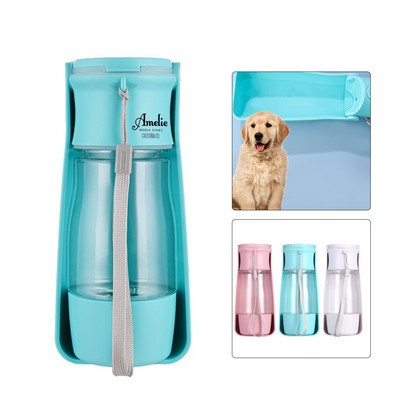2 In 1 Foldable Dog Water Bottle
