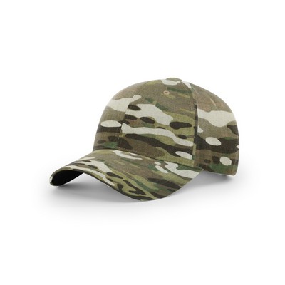 Richardson 863 Structured Multicam RipStop with No Crown Button with Patch of Choice