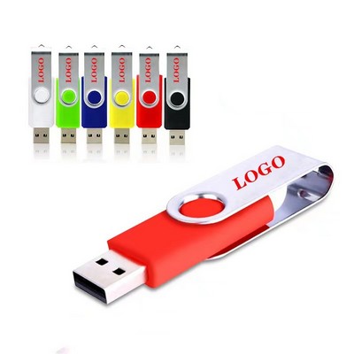 8GB Classic Metal Rotating USB Flash Drive MOQ100PCS