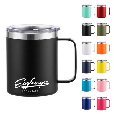 12 OZ Stainless Steel Insulated Coffee Mug with Lid