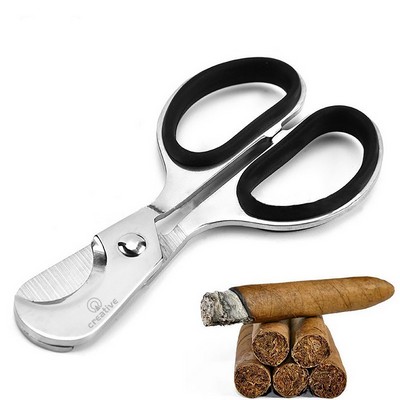 Zinc Alloy Scissors - Cigar And Pill Cutter Rubber Grip