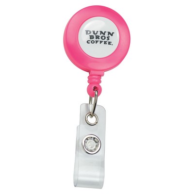 ID Badge with Custom 3D Raised Poly Full Color Dome Dot