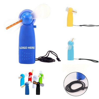 Message Editable Mini Flash Led Fan