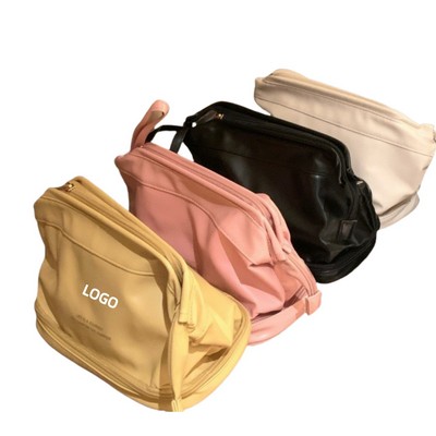 PU Layered Cosmetic Storage Bag