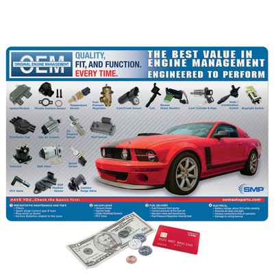 Vynex® Barely There™ Ultra Thin Counter Mat-12"x18"x.020"