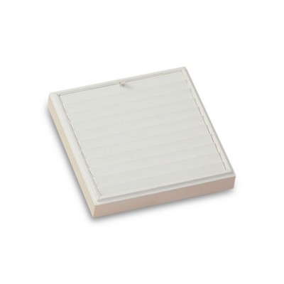 White Leatherette 11 Bracelet Tray