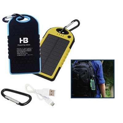 4,000 mAh Solar Dual Port Water Resistant Power Bank