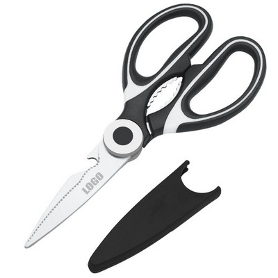 Scissors With Bottle Opener Blade Cover