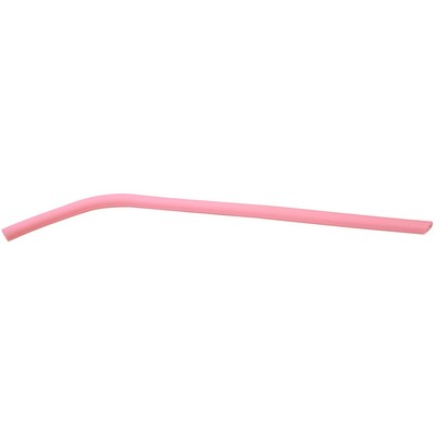 10" Pink Silicone Straw