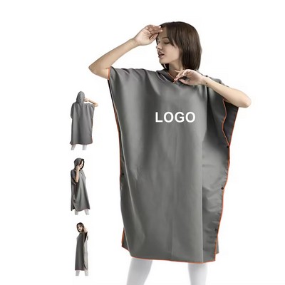 Quick Dry Microfiber Poncho Towel (42.51"x 31.49")