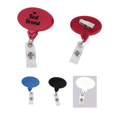 Oval Secure Badge Reel