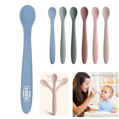 Baby Soft Silicone Feeding Spoon(Free Shipping)
