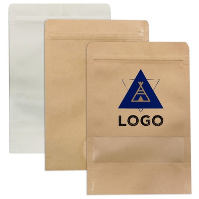 Resealable Matte or Shiny Kraft Paper Pouch
