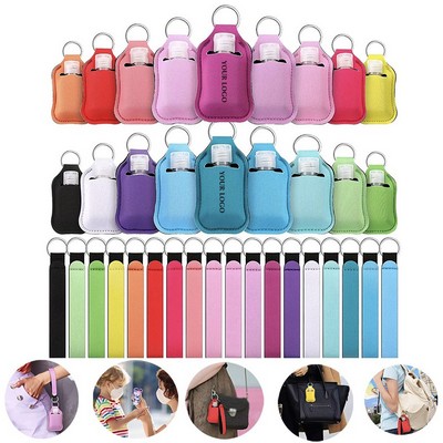 Neoprene Keychain and Hand Sanitizer Holders
