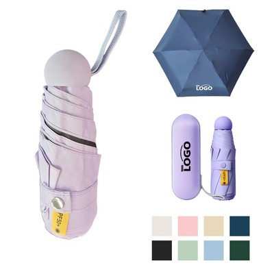 Compact Mini Capsule Sun Rain Umbrella