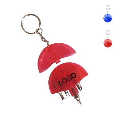 Mini 4 In 1 Screwdriver Tool Keychain
